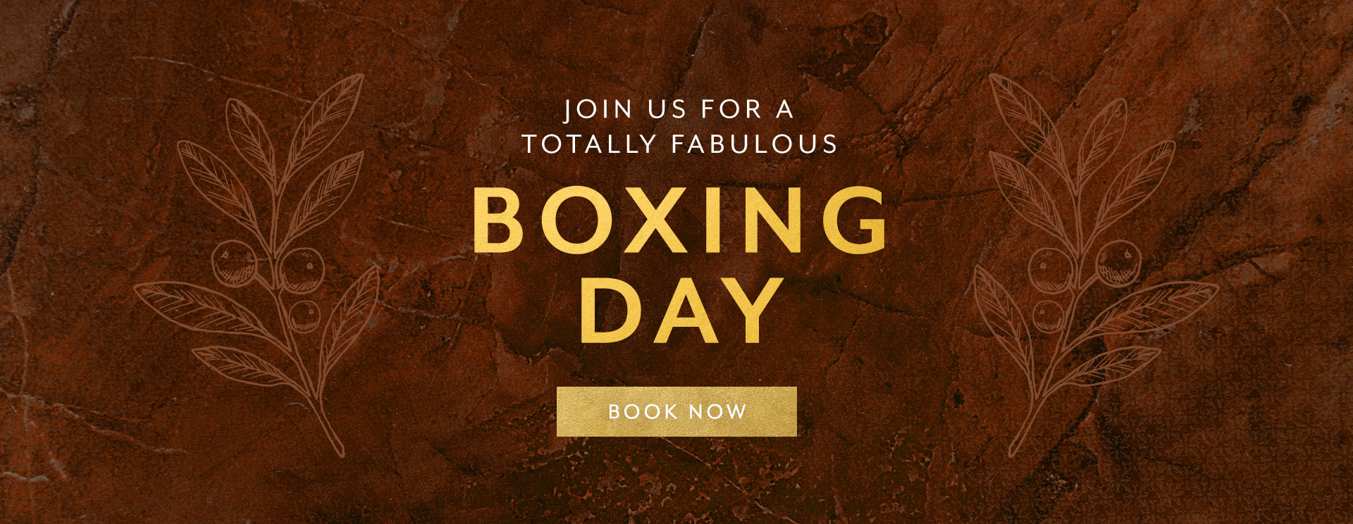 Boxing Day menu at The Derby Arms