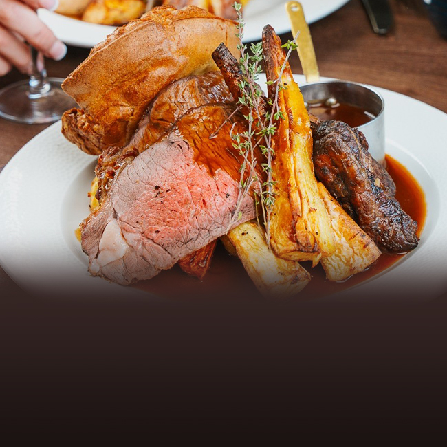 Sunday menu at The Derby Arms