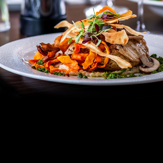 Vegan menu at The Derby Arms