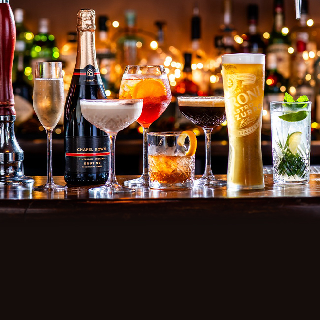 Wine & Drinks menu at The Derby Arms