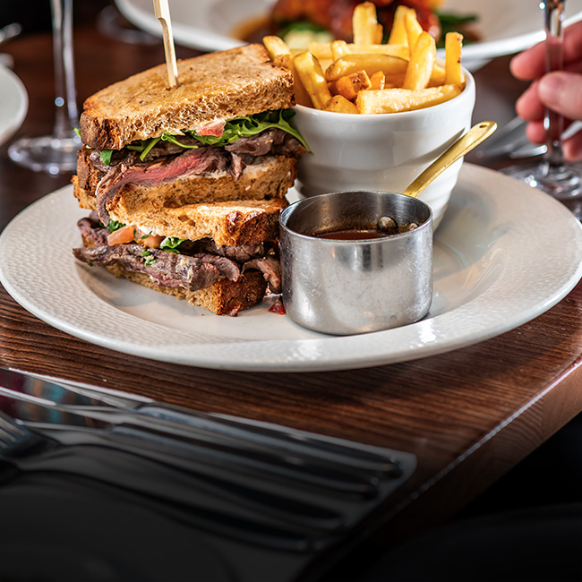 Brunch menu at The Derby Arms