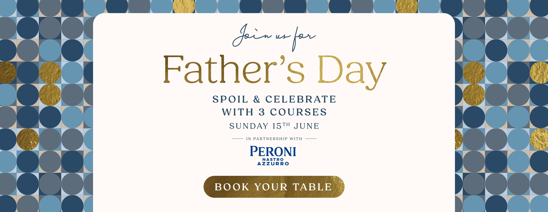 Father’s Day menu Epsom