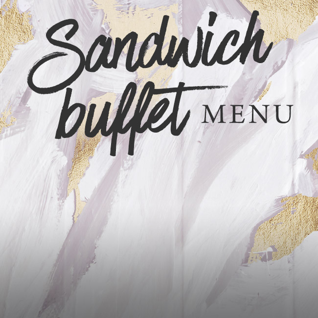 Sandwich buffet menu at The Derby Arms